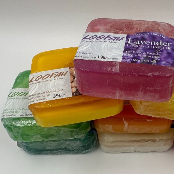 *You Pick Natural Organic Handmade Essential Oil Loofah Soap Scented Body & Face - Picture 13 of 14